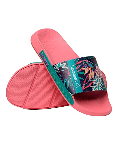 Havaianas Slide Print, Schiebe-Sandalen, Pink Porcelain, von Havaianas