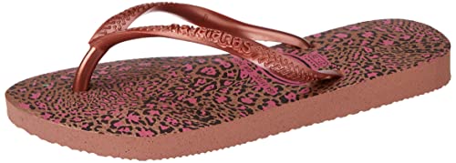 Havaianas Slim Animals Rosegolden Flipflop, Crocus Rose Golden Blush, 31-32EU von Havaianas