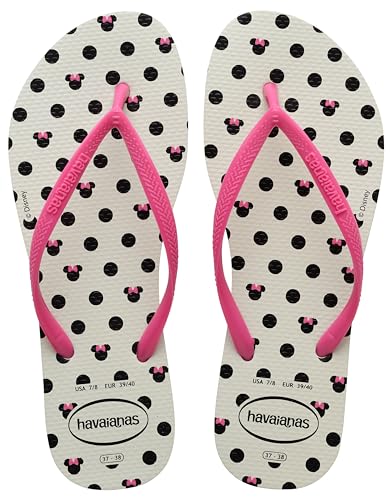 Havaianas Slim Disney (Mini Me), Flip Flop Girls, White Pink Flux, 13C UK von Havaianas