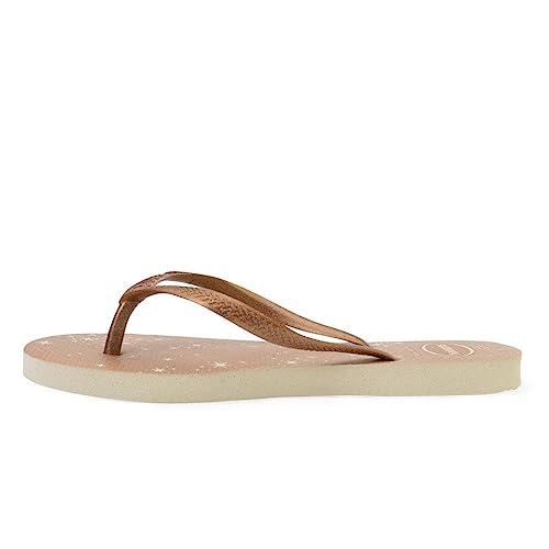 Havaianas Slim Gloss Flip Flops Damen, Beige, 33/34 EU von Havaianas