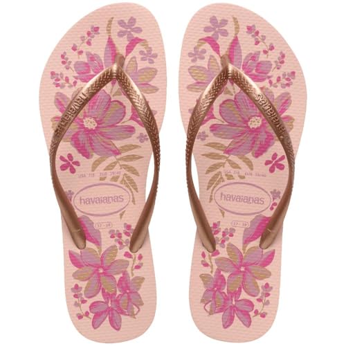 Havaianas Slim Organic, Rosa/Gold, 4,5/5 von Havaianas
