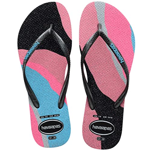 Havaianas Slim Palette Glow Marine Blue, Flipflop, AZUL NAVAL, 39-40 von Havaianas