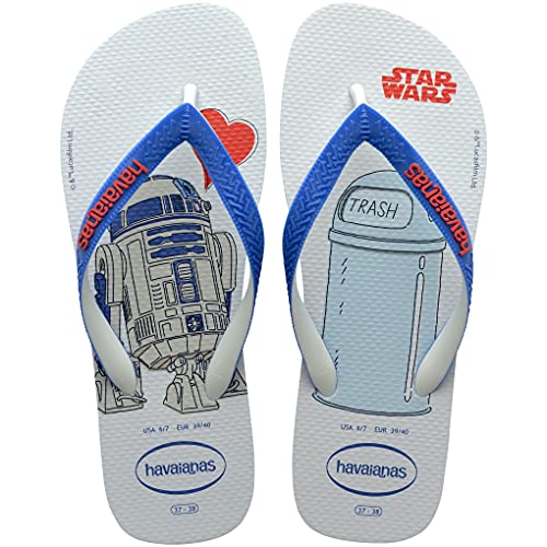 Havaianas Stars Wars Zehensandalen Herren Weiss/Blau - 37/38 - Zehensandalen Shoes von Havaianas