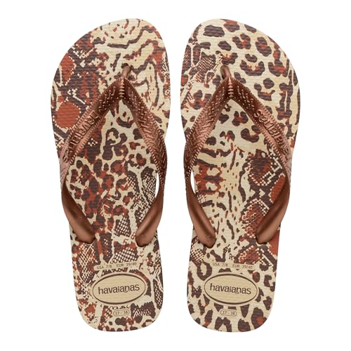 Havaianas – Top Animals, bequeme, leichte und strapazierfähige Flip-Flops, Sohle mit Animal-Print, breite Riemen und flexible Sohle, Damen von Havaianas