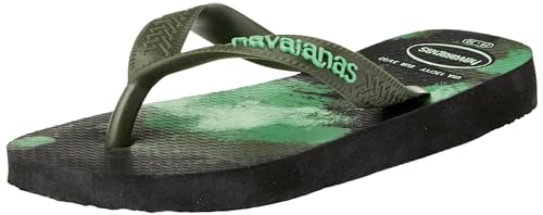 Havaianas Top Camu Flipflop, Black/Moss von Havaianas