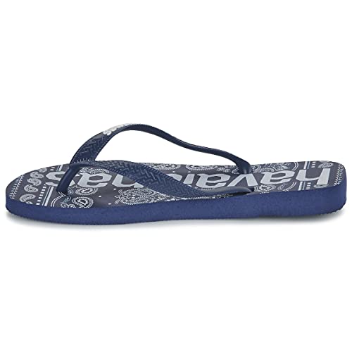 Havaianas Top Logomania Fashion Zehensandalen Herren Marine - 43/44 - Zehensandalen Shoes von Havaianas