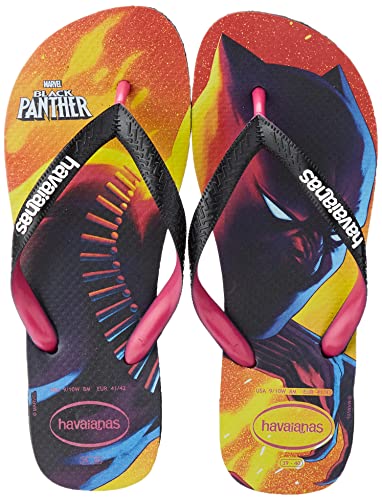 Havaianas Top Marvel Flip Flops Unisex Kinder, Schwarz/Rosa Elektrisch, 31/32 EU von Havaianas