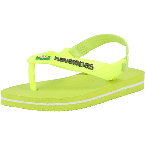 Havaianas Unisex Baby Brasil Logo II Flipflop, Galaktisches Grün, 24 EU von Havaianas