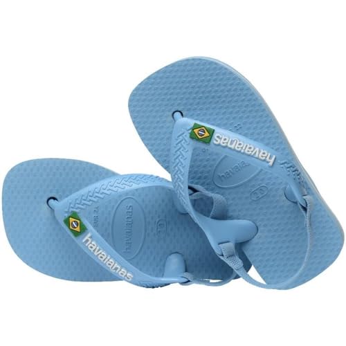 Havaianas Unisex Baby Brasil Logo II Sandale, Blue, 19 EU von Havaianas