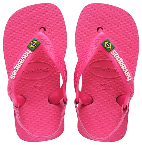 Havaianas Unisex Baby Brasil Logo II Sandale, Rose, 19 EU von Havaianas