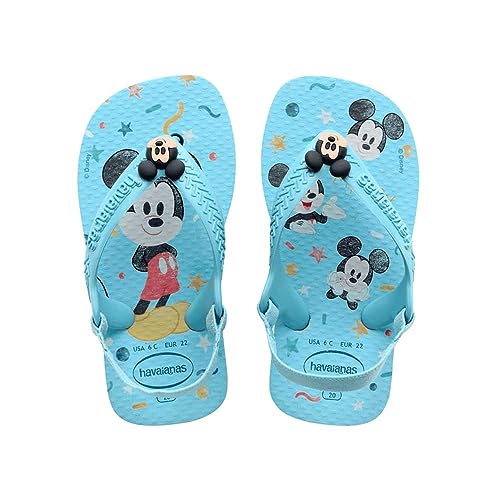 Havaianas Unisex Baby Disney Classics Ii Blue Water Flip-Flop, Blau - Blue Water, 19 EU von Havaianas