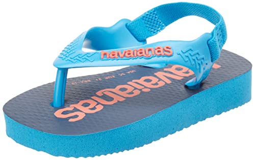 Havaianas Unisex Baby Logomania Flipflop, Turquoise, 20 EU von Havaianas