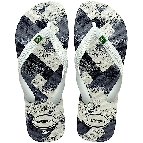 Havaianas Unisex Brasil Fresh Flip-Flop, Weiß, Weiß, Grau, 39/40 EU von Havaianas