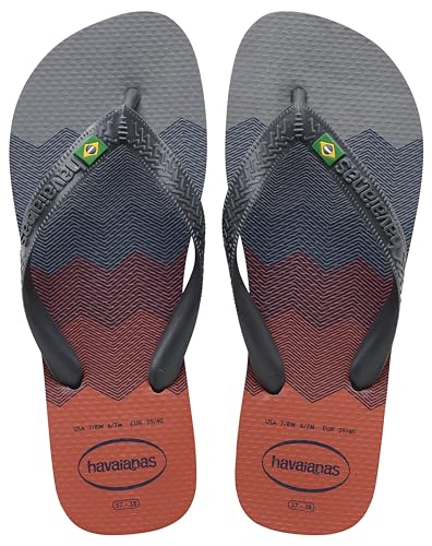 Havaianas Unisex Brasil Fresh Zehentrenner, Stahlgrau/Stahlgrau, 37/38 EU, Stahlgrau Stahlgrau, 4.5/5 UK von Havaianas