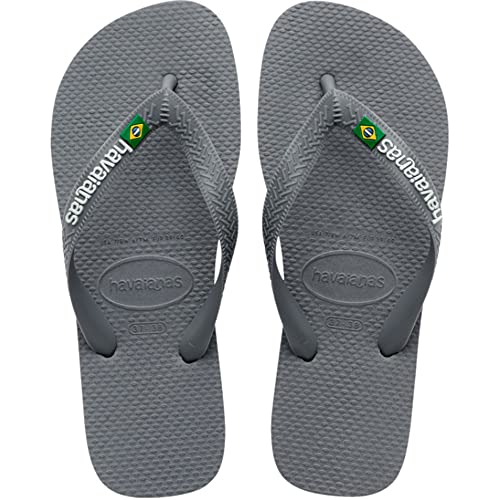 Havaianas Unisex Brasil Logo Zehentrenner, Steel Grey Steel Grey, 41/42 EU von Havaianas