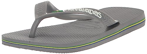 Havaianas Unisex Brasil Logo Zehentrenner, Steel Grey Steel Grey, 41/42 EU von Havaianas