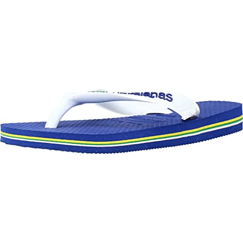 Havaianas Unisex Brasil Logo Zehentrenner, Marine Blue, 43/44 EU von Havaianas