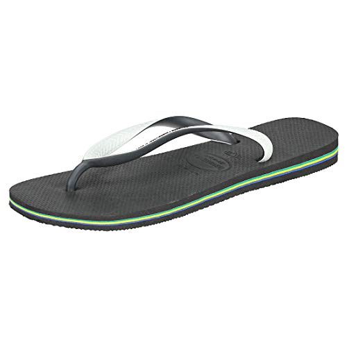 Havaianas Unisex Brasil Mix Flip flops, Schwarz-Weiss 37/38 EU von Havaianas