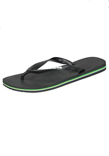 Havaianas Unisex Brasil Logo, Black/Black, 3/4 von Havaianas