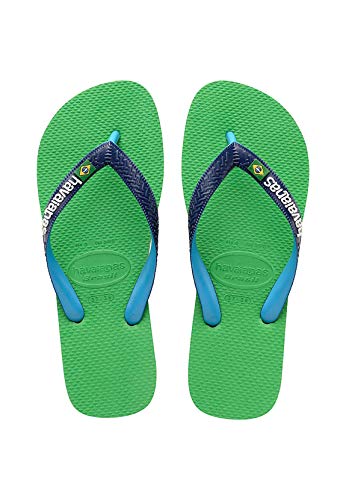 Havaianas Unisex Brasil Mix Flip flops, Blattgrün 39/40 EU von Havaianas