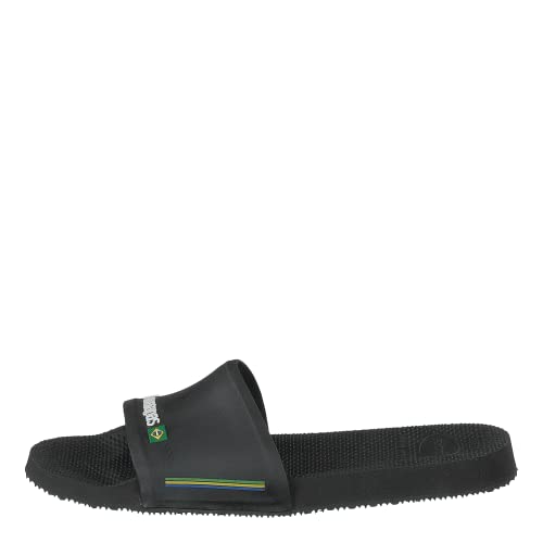 Havaianas Unisex Slide Brasil Slides, Schwarz 35/36 EU von Havaianas