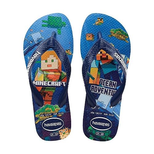 Havaianas Unisex Minecraft Flip flops, Weiß 45/46 EU von Havaianas