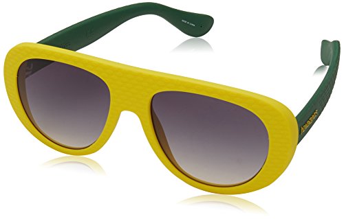 Havaianas Unisex-Erwachsene Rio/M LS QSX 54 Sonnenbrille, Gelb (Yellow Green/Grey) von Havaianas