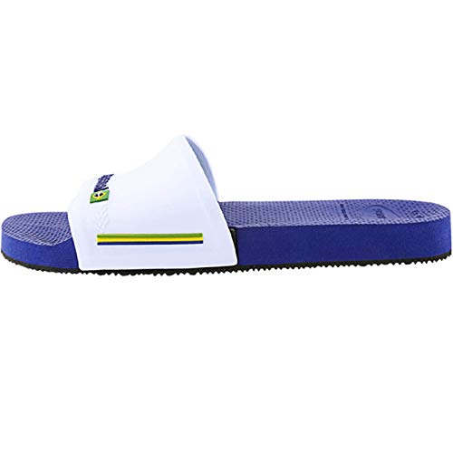 Havaianas Unisex Slide Brasil Slides, Marine Blau / Weiß, (Herstellergröße 37/38 ) 39/40 EU von Havaianas