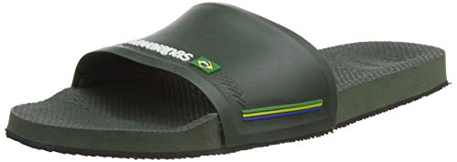 Havaianas Unisex Slide Brasil Slides, Grüne Olive (Herstellergröße 35/36) 37/38 EU von Havaianas