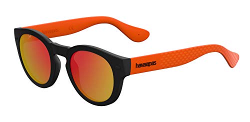 Havaianas Unisex-Erwachsene TRANCOSO/M UZ QTB 49 Sonnenbrille, Schwarz (Black Orange/Grey) von Havaianas