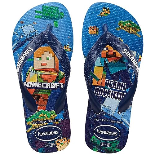 Havaianas Unisex Kinder Baby Minecraft Flipflop,Weiß,27/28 EU von Havaianas