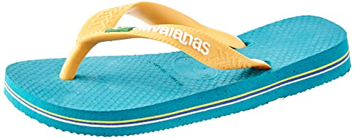 Havaianas Unisex Kinder Brasil Logo (Mini Me) Flipflop, Vibe Green, 25/26 EU von Havaianas