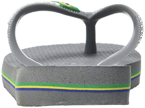 Havaianas Unisex Kinder Brasil Logo (Mini Me) Zehentrenner, Steel Grey Steel Grey, 27/28 EU von Havaianas