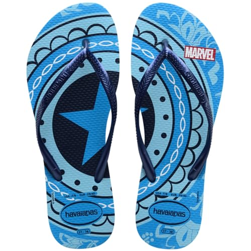 Havaianas – Slim Marvel, bequeme, langlebige und leichte Badelatschen, Design mit Marvel-Superhelden, rutschfeste Sohle, Mädchen von Havaianas