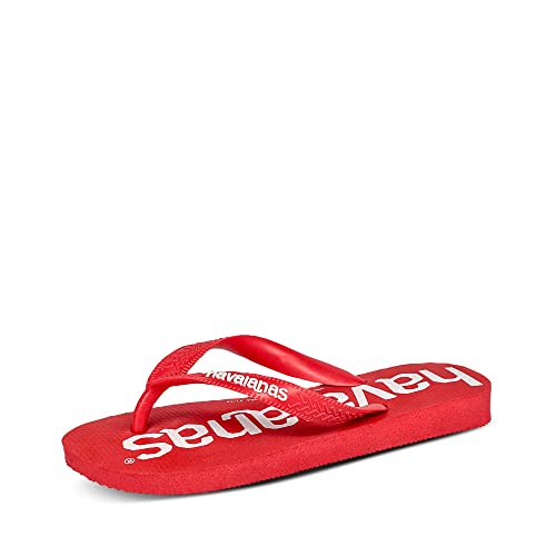 Havaianas Unisex-Kinder Top Logomania Zehentrenner, Rubinrot, 27/28 EU von Havaianas