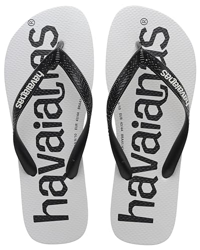 Havaianas Unisex-Kinder Top Logomania Zehentrenner, Weiß, 25/26 EU von Havaianas