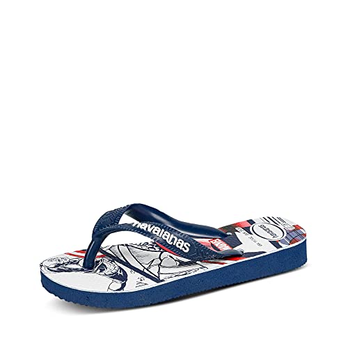 Havaianas Unisex Kinder Top Marvel Flip flops, Navy / Navy / Weiß 23/24 EU von Havaianas