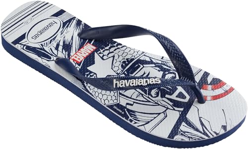 Havaianas Unisex Top Marvel Flip flops, Navy / Navy / Weiß 39/40 EU von Havaianas