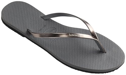 Havaianas Damen You Metallic Hausschuh, Steel/Graphit Grey, 39/40 EU von Havaianas