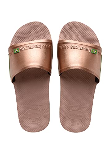 Havaianas Unisex Rutsche Brasil Schiebe-Sandalen, Krokus Rose/Gloden Erröten, 33/34 EU von Havaianas