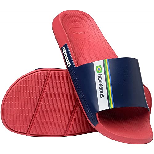 Havaianas Unisex Slide Brasil Red Sandale, rot, 39/40 EU von Havaianas