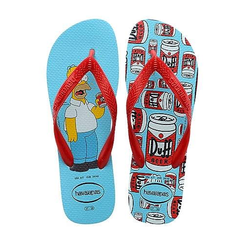 Havaianas Unisex's Simpsons Flip-Flop, Blau - Blue Water, 35/36 EU von Havaianas