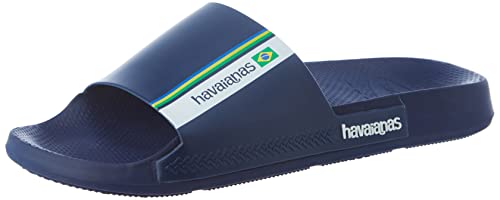 Havaianas Slide Brasil, Schiebe-Sandalen, Navy Blue, (Herstellergröße 45/46) 47/48 EU von Havaianas
