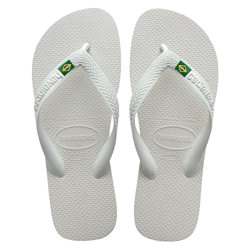 Havaianas Unisex Top Brasil Flip-Flop, weiß, 36/37 EU, weiß, 35/36 EU von Havaianas