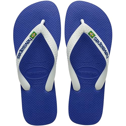 Havaianas Unisex Top Brasil Logo Flip-Flop, blau, 36/37 EU, blau, 35/36 EU von Havaianas