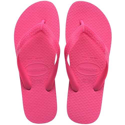 Havaianas - Top Color, Bequeme, Robuste und Leichte Badelatschen, Rutschfeste Sohlen, Unisex Erwachsene, Pink Flux Pink Flux, 41-42 EU von Havaianas