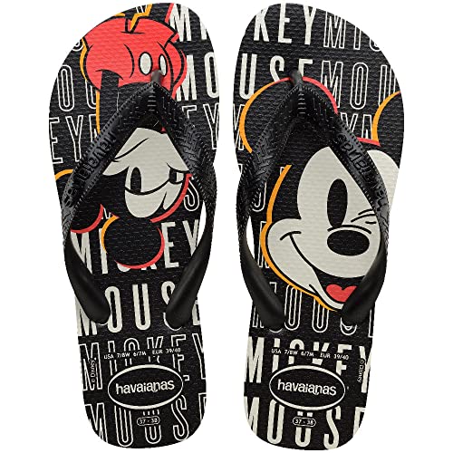 Havaianas Unisex's Top Disney Flip-Flop, Weiß, Schwarz, Schwarz, 4.5/5 UK von Havaianas