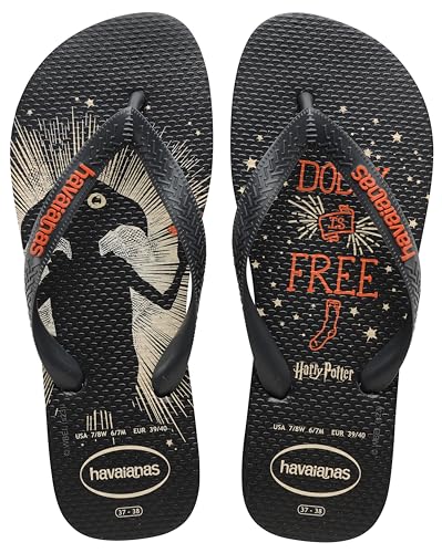 Havaianas Unisex Top Harry Potter Flip-Flop, Schwarz, 36/37 EU, Schwarz, 35/36 EU von Havaianas