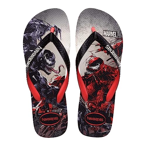 Havaianas Unisex Top Marvel Flipflop, Rubinrot, Schwarz von Havaianas