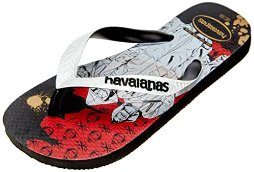 Havaianas Unisex Top Netflix Flipflop, Black/White, 39/40 EU von Havaianas